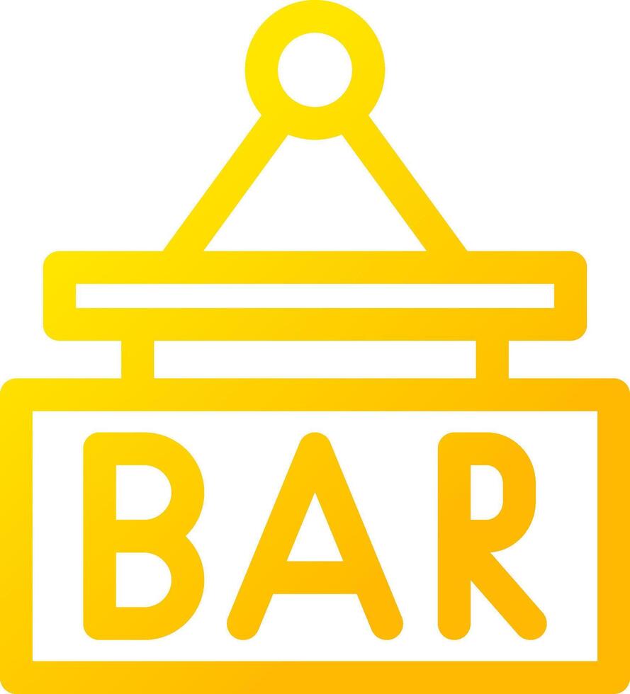 bar teken bord creatief icoon ontwerp vector