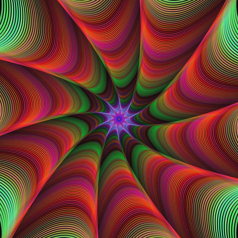 kleurrijk abstract computer gegenereerd fractal ornament achtergrond vector