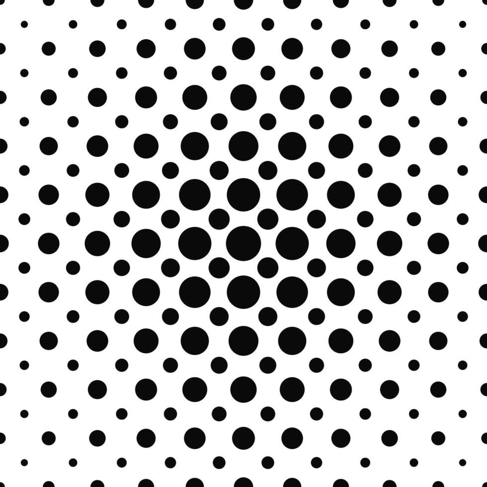 gemakkelijk naadloos zwart en wit punt patroon vector