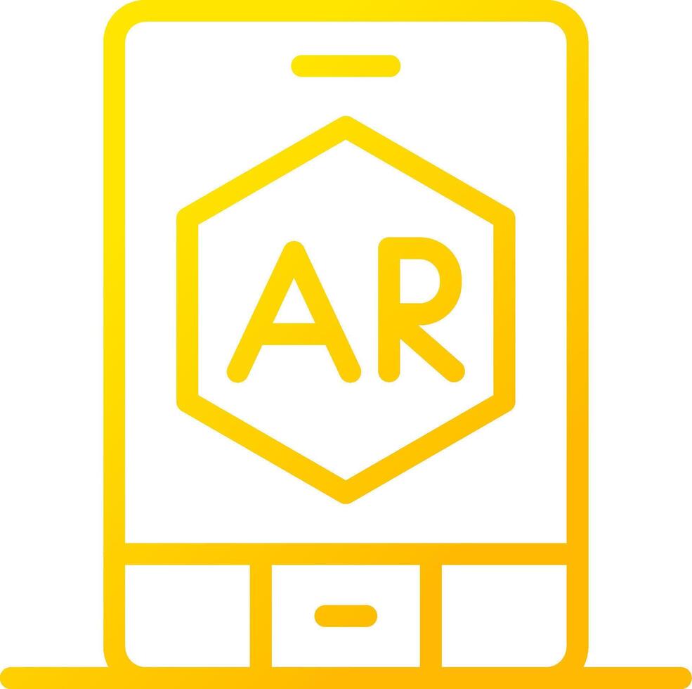 ar app creatief icoon ontwerp vector