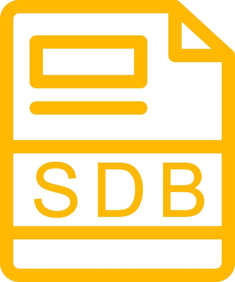 sdb creatief icoon ontwerp vector