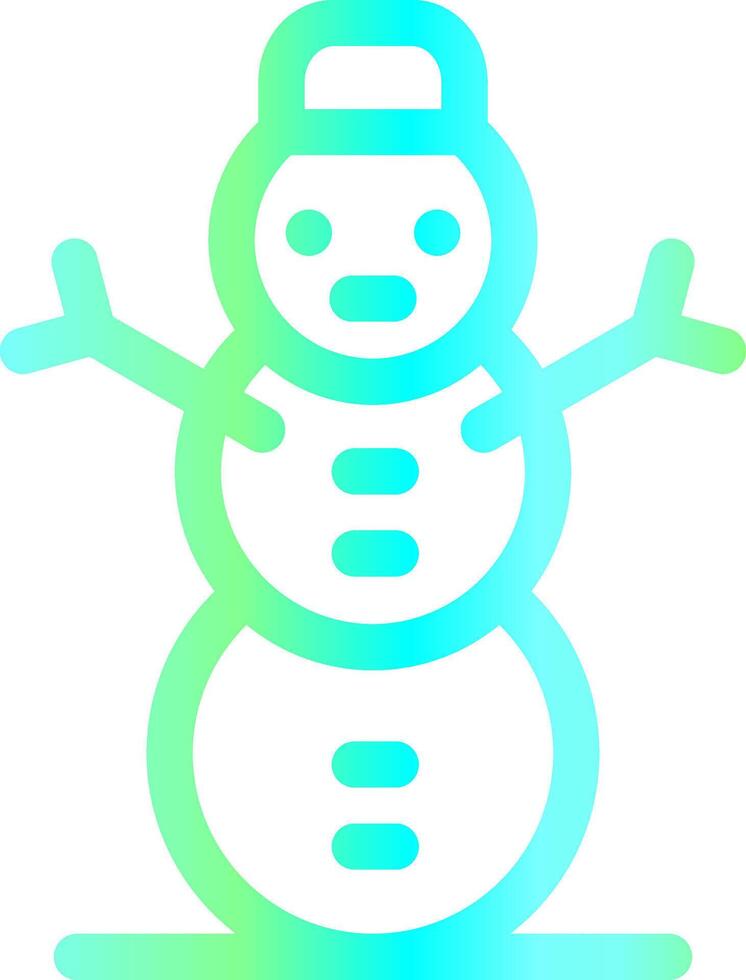 sneeuwman creatief icoon ontwerp vector