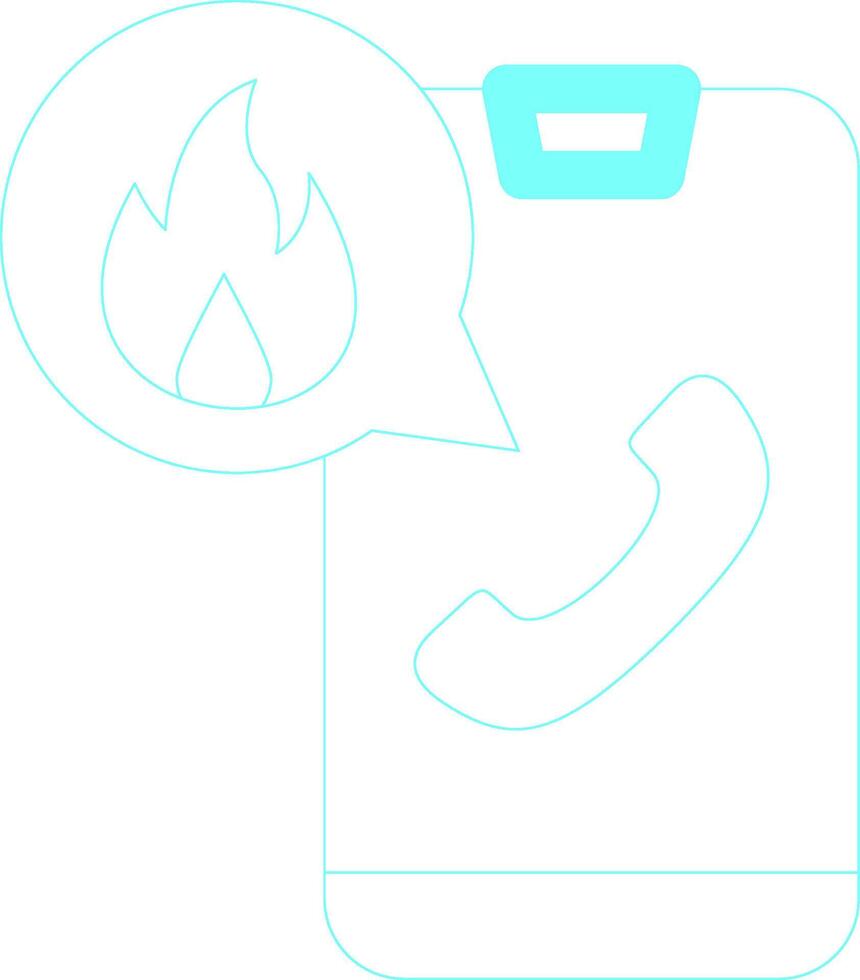 noodgeval telefoontje creatief icoon ontwerp vector