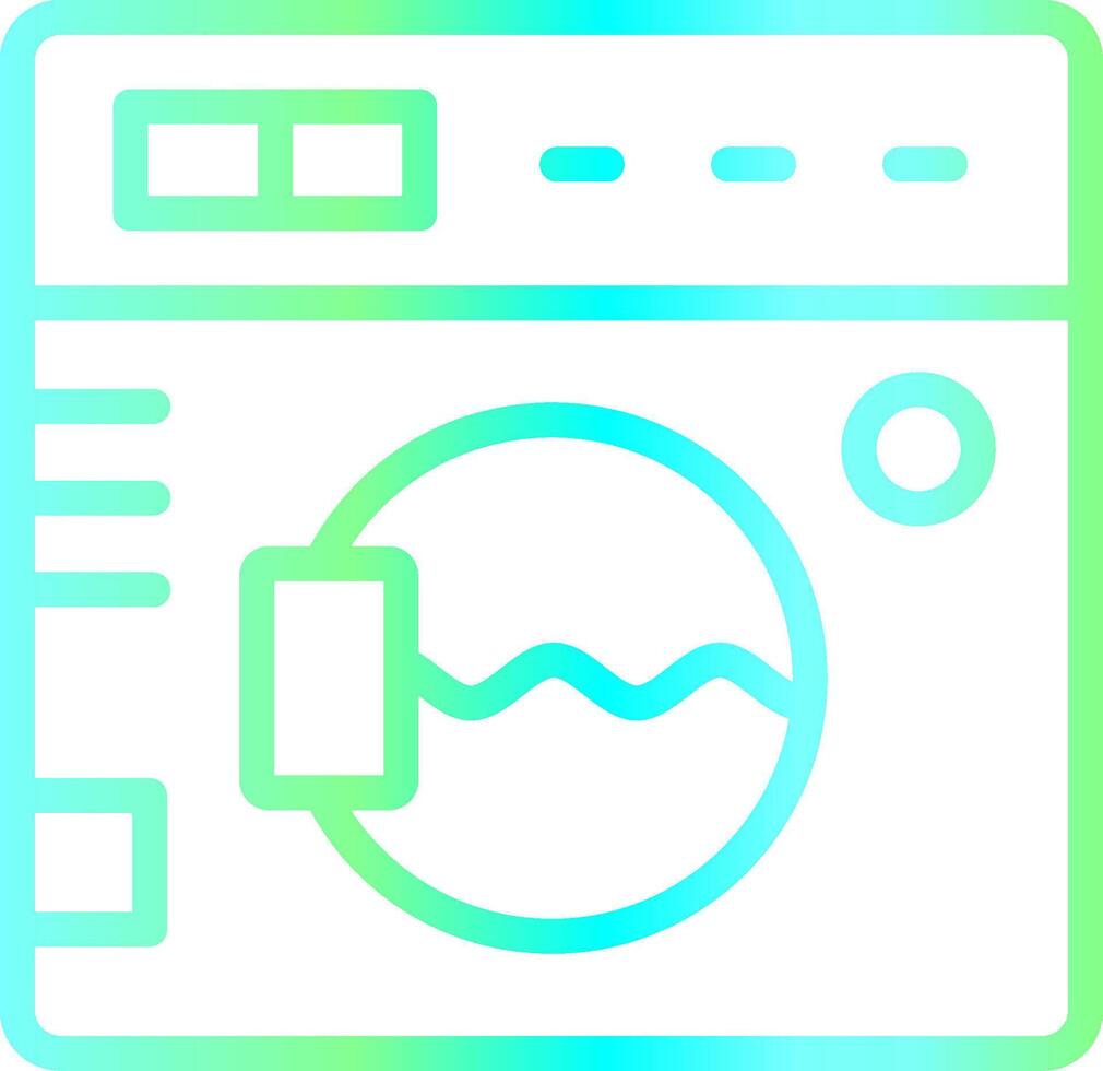 het wassen machine creatief icoon ontwerp vector