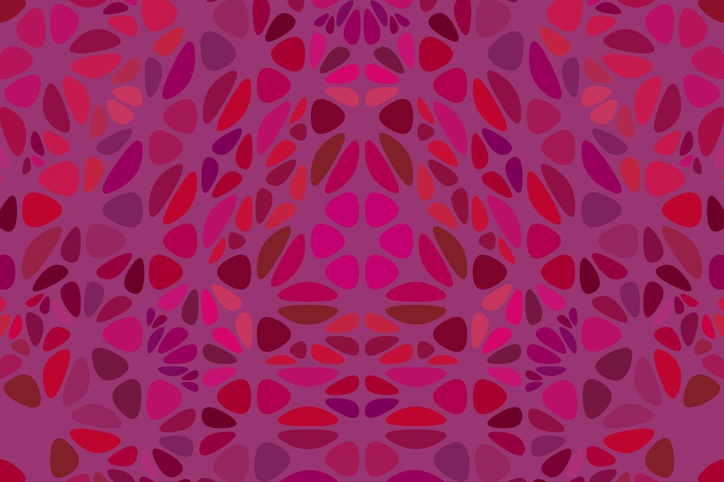 abstract dynamisch ronde mozaïek- patroon achtergrond - psychedelisch circulaire vector kunst van bloemblaadjes