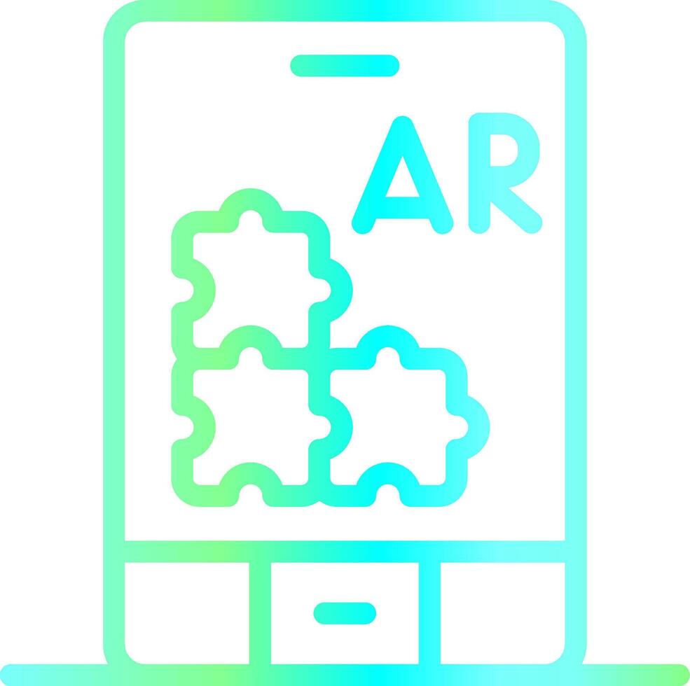 ar puzzel creatief icoon ontwerp vector