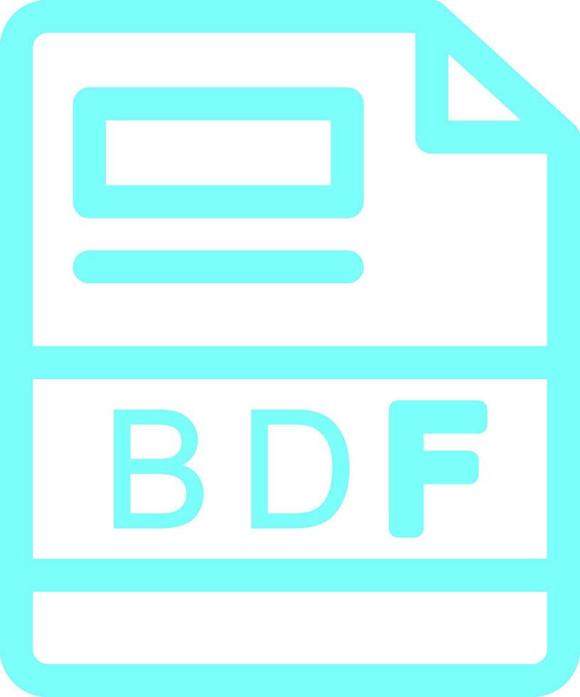 bdf creatief icoon ontwerp vector