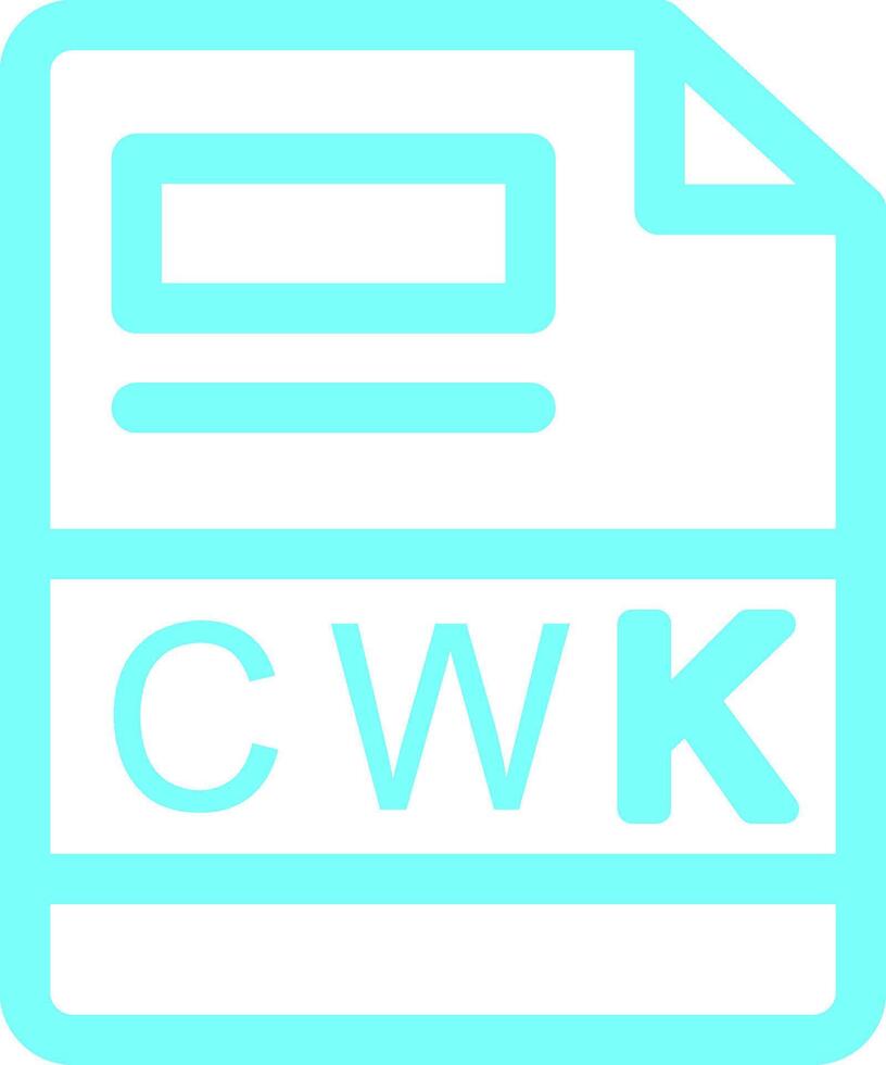 cwk creatief icoon ontwerp vector