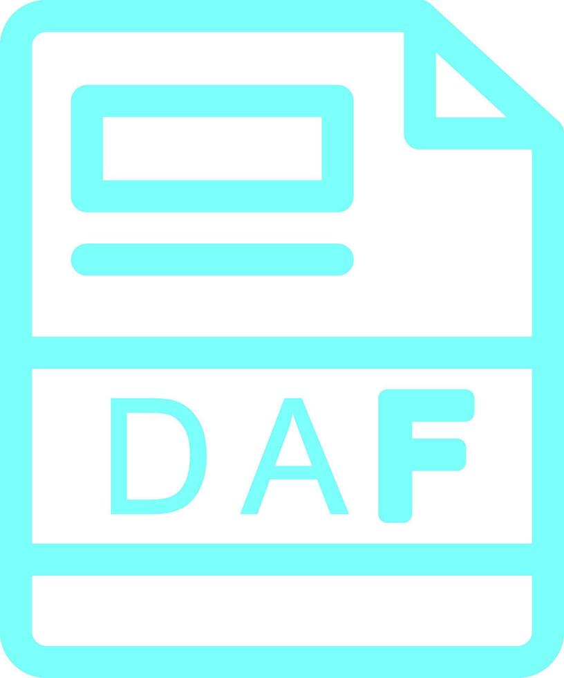 daf creatief icoon ontwerp vector