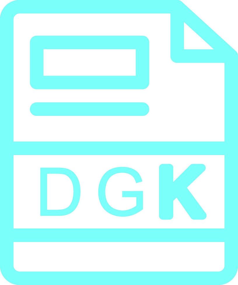 dgk creatief icoon ontwerp vector