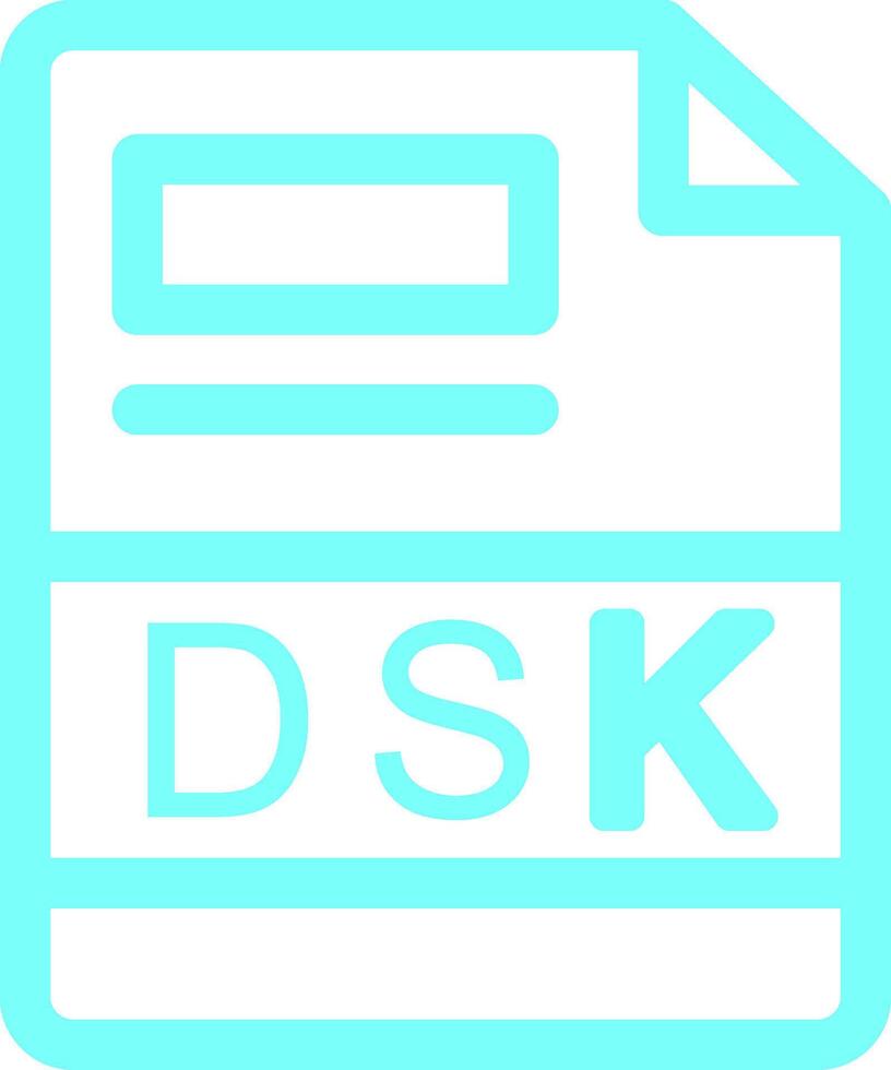 dsk creatief icoon ontwerp vector