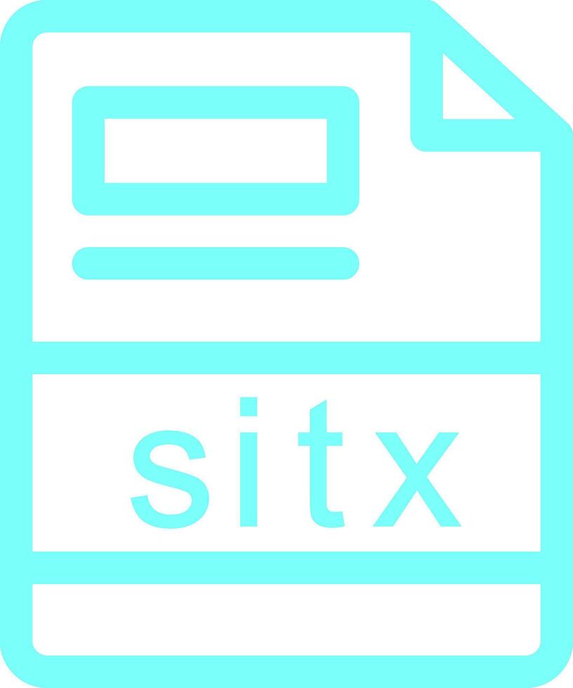 sitx creatief icoon ontwerp vector