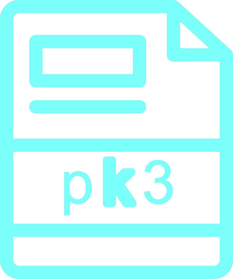 pk3 creatief icoon ontwerp vector