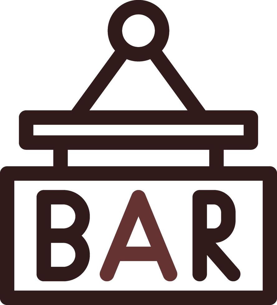 bar teken bord creatief icoon ontwerp vector