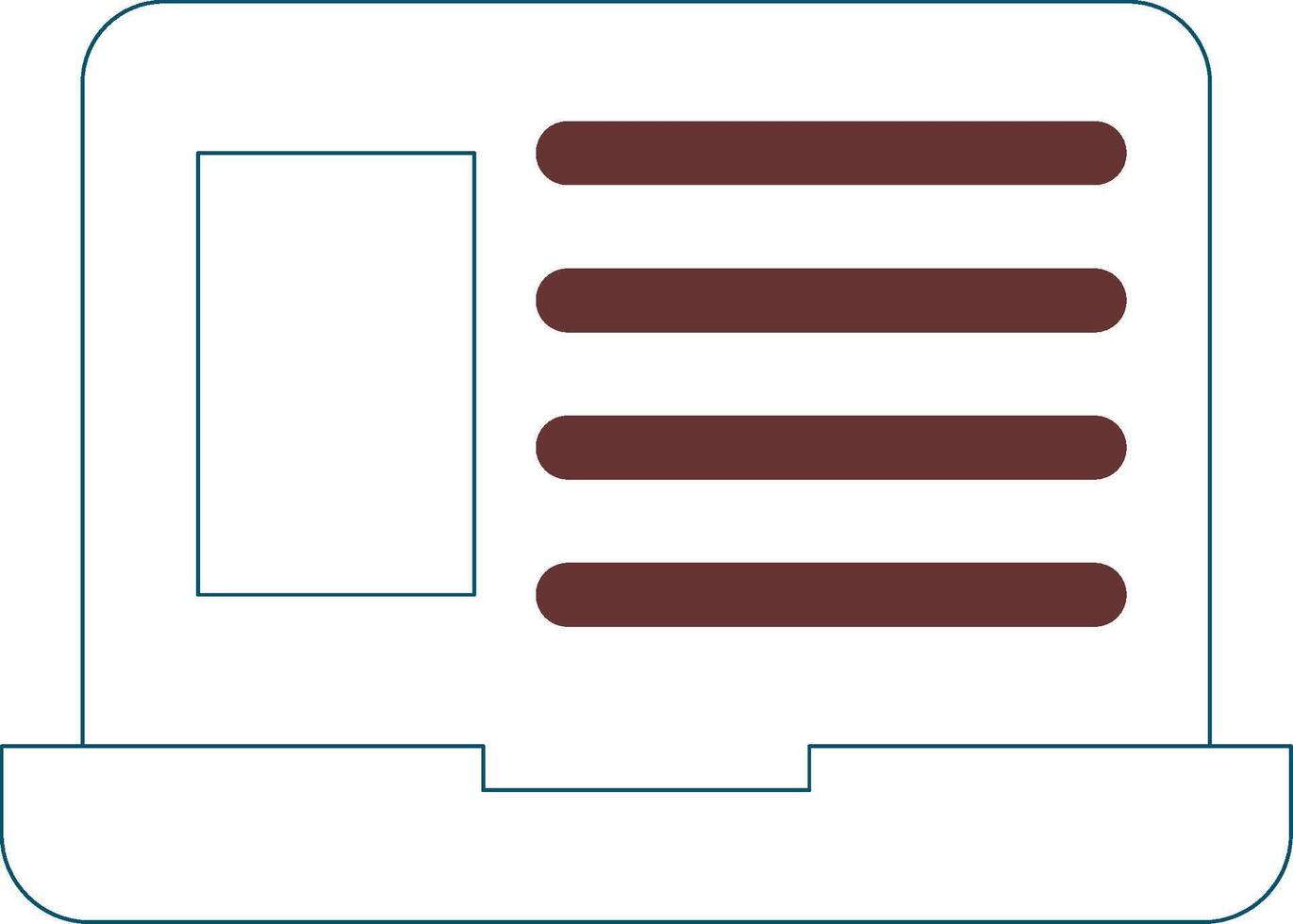 lijn twee kleur ontwerp vector