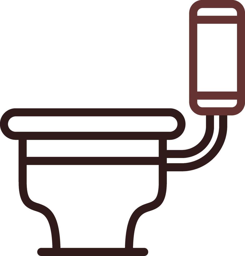 toilet creatief icoon ontwerp vector