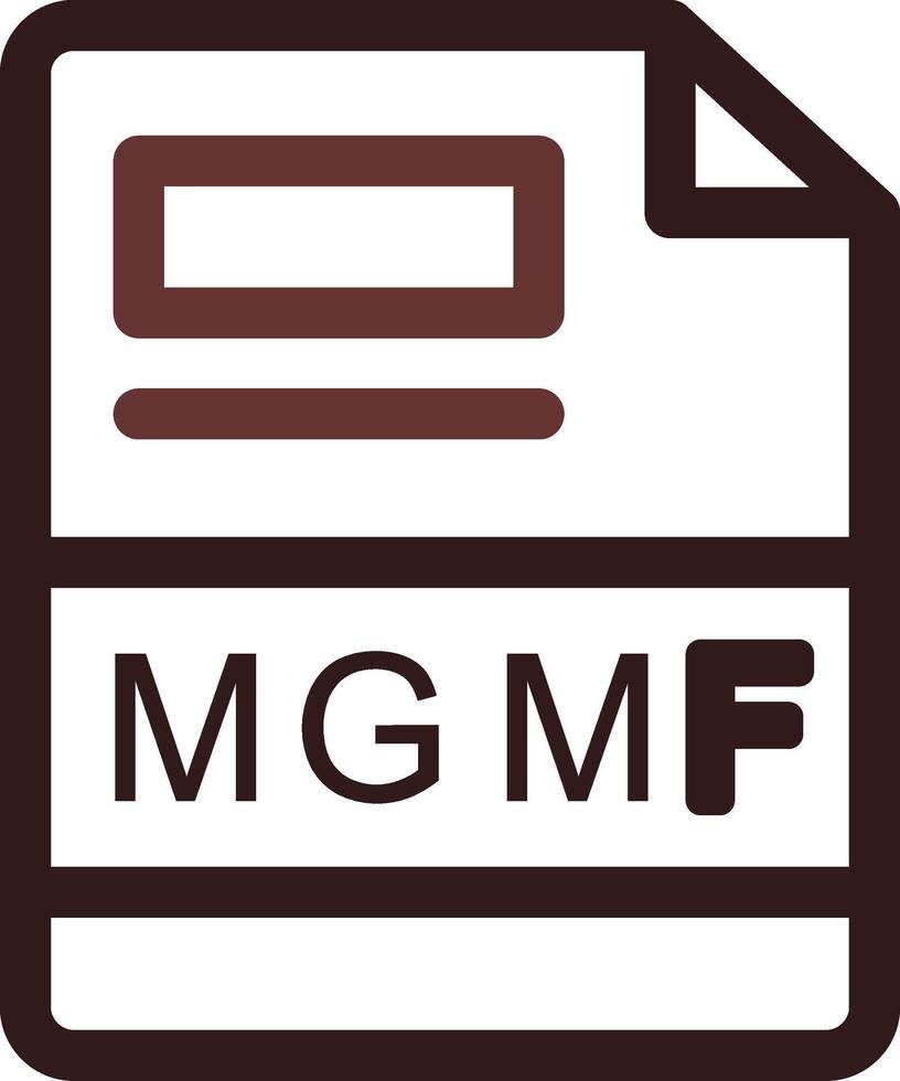 mgmf creatief icoon ontwerp vector
