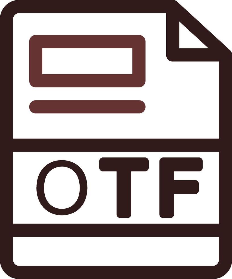 otf creatief icoon ontwerp vector