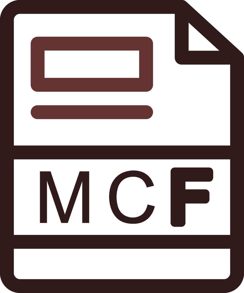 mcf creatief icoon ontwerp vector