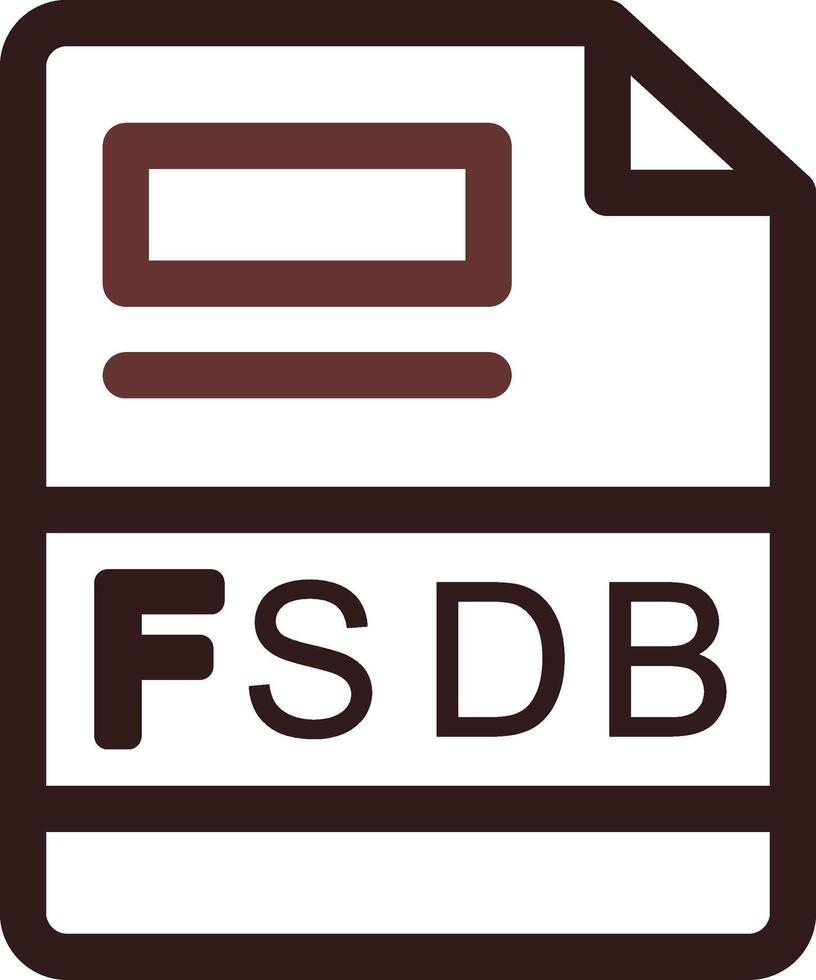 fsdb creatief icoon ontwerp vector