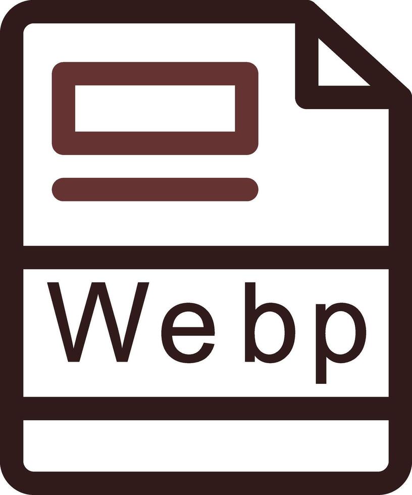 webp creatief icoon ontwerp vector