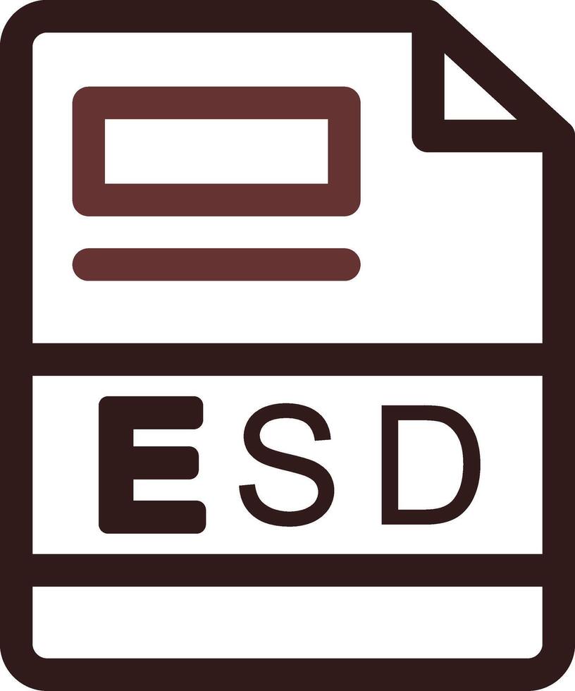 esd creatief icoon ontwerp vector