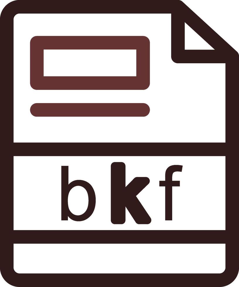 bkf creatief icoon ontwerp vector