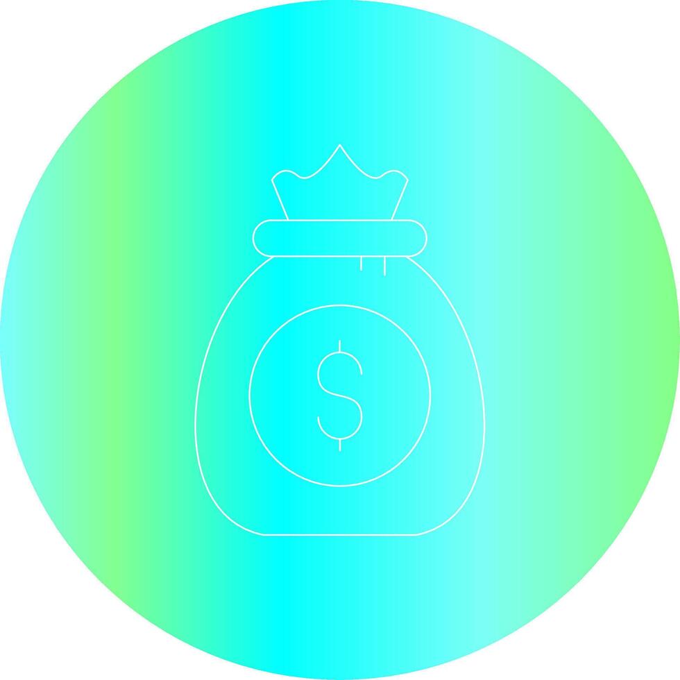 geld zak creatief icoon ontwerp vector