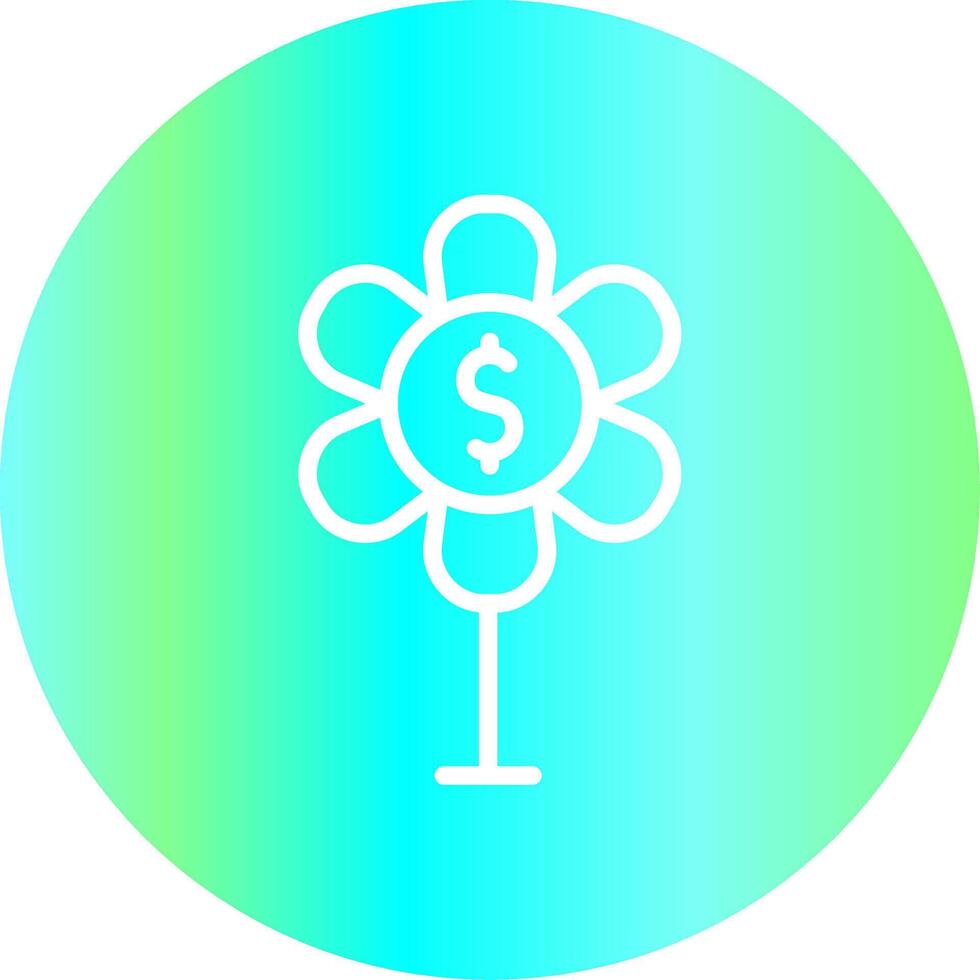 geld groei creatief icoon ontwerp vector