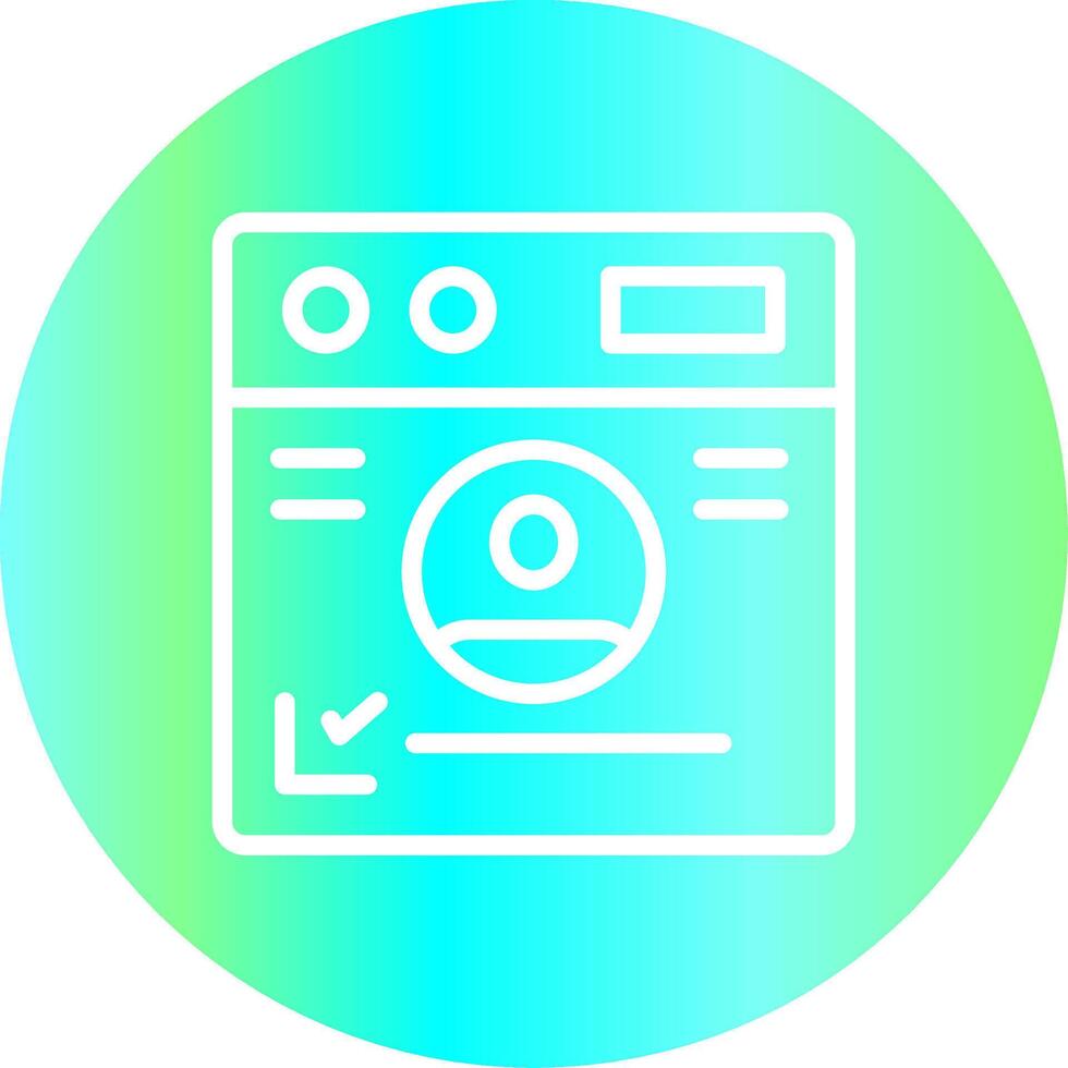 persoonlijk informatie creatief icoon ontwerp vector