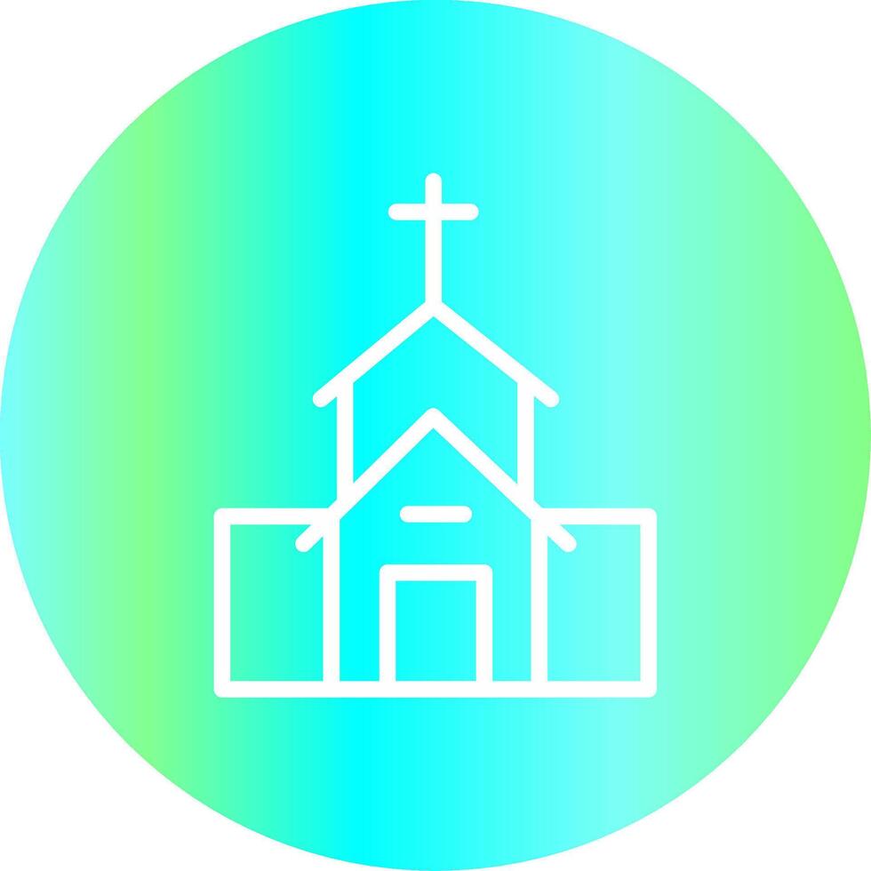 kerk creatief icoon ontwerp vector