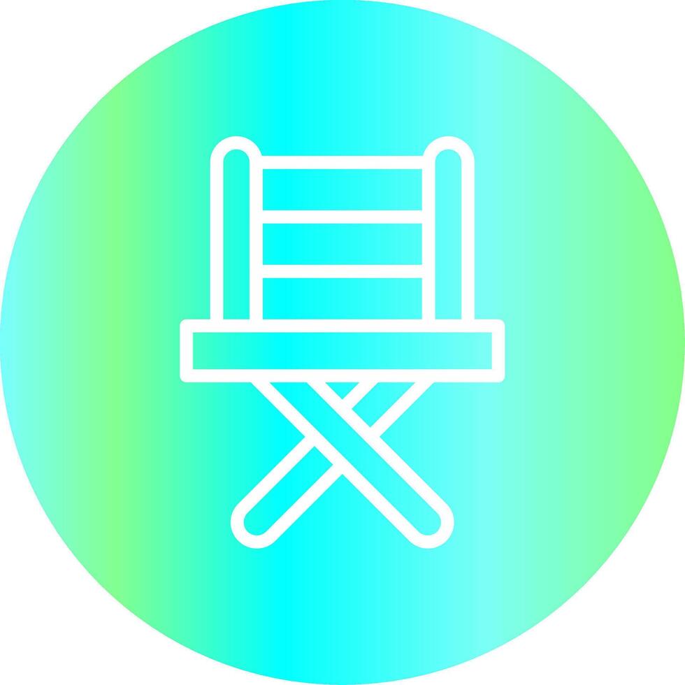 visvangst stoel creatief icoon ontwerp vector
