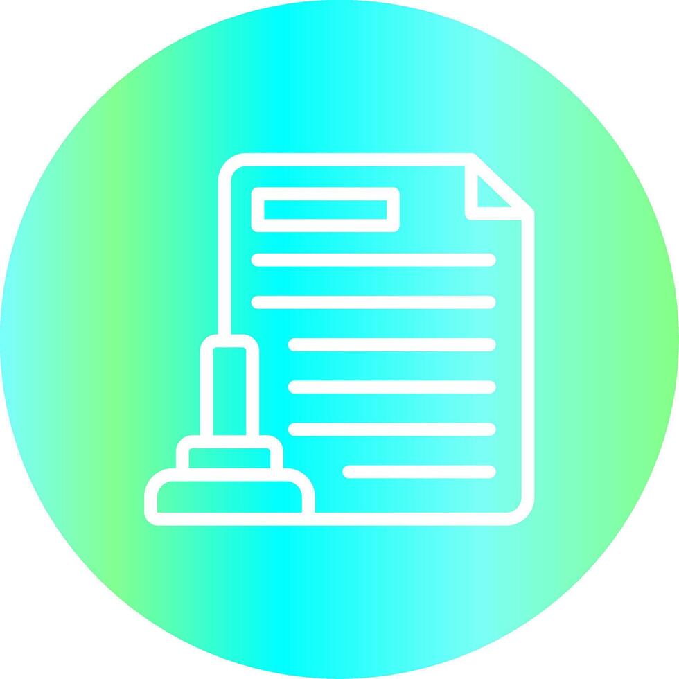 wettelijk document creatief icoon ontwerp vector