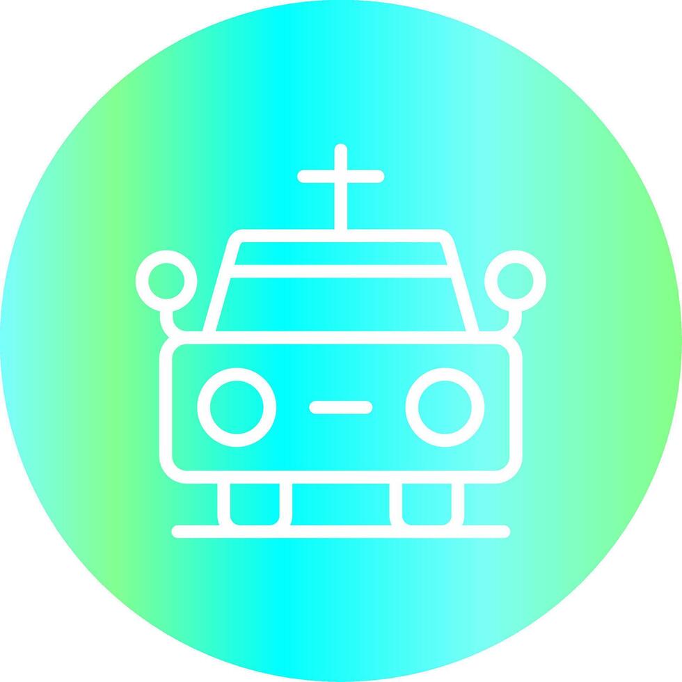 lijkwagen creatief icoon ontwerp vector