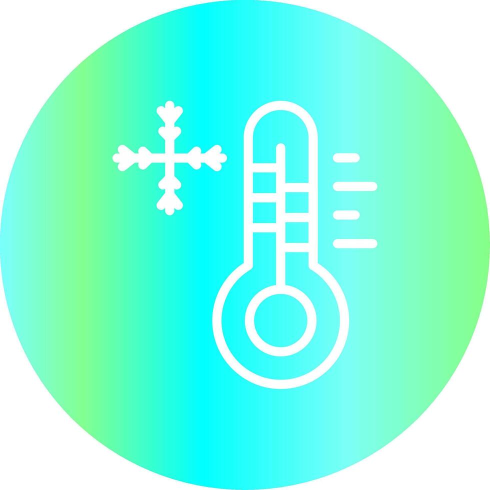 verkoudheid temperatuur creatief icoon ontwerp vector