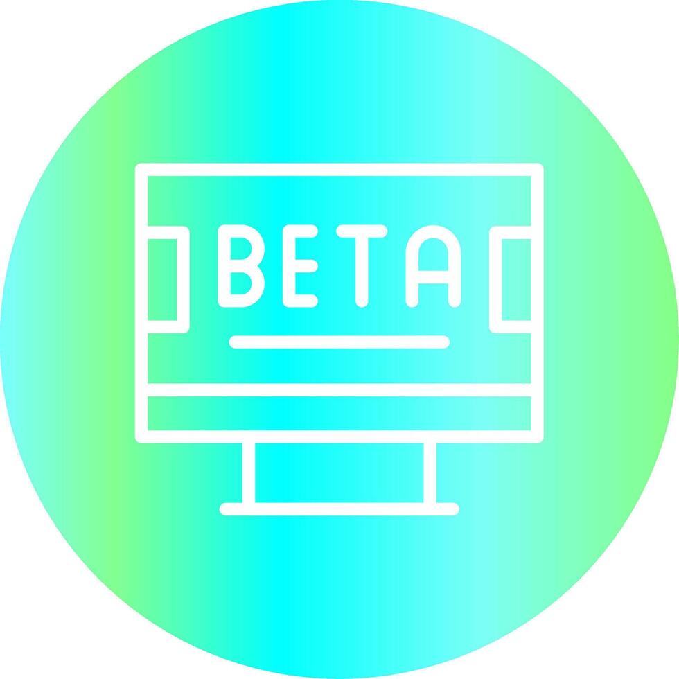 bèta creatief icoon ontwerp vector