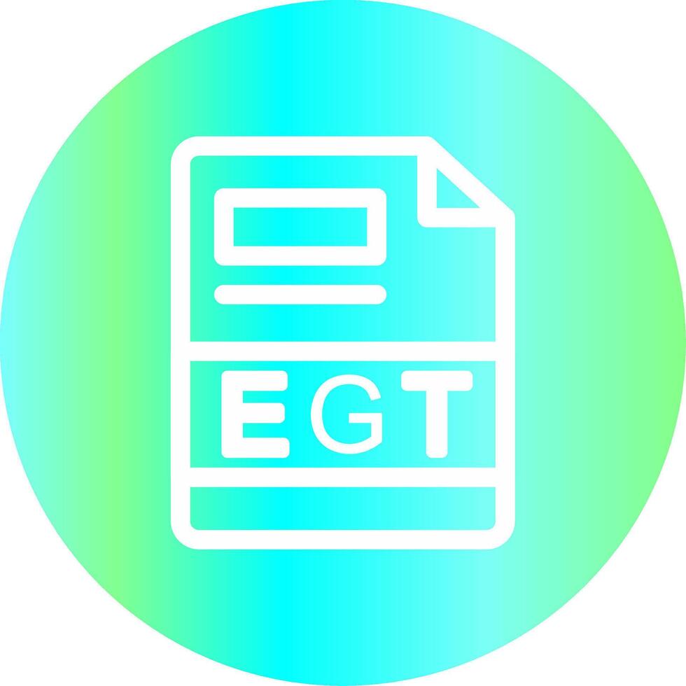 egt creatief icoon ontwerp vector