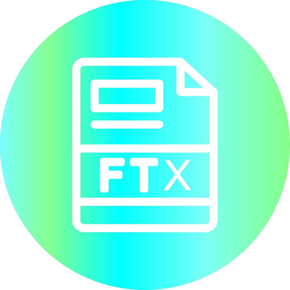 ftx creatief icoon ontwerp vector