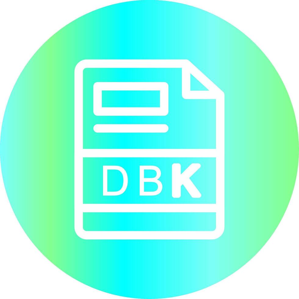 dbk creatief icoon ontwerp vector