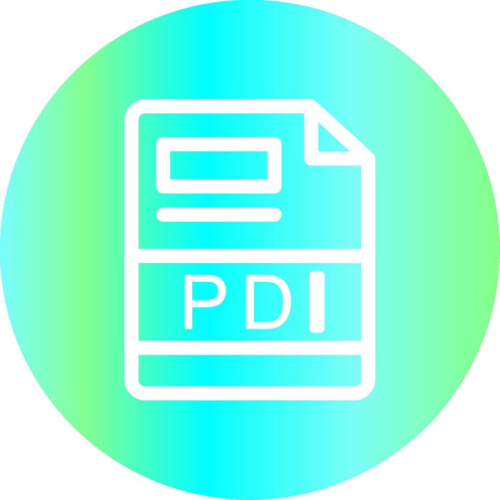 pdi creatief icoon ontwerp vector