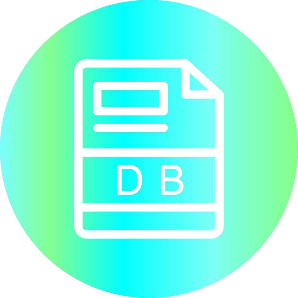 db creatief icoon ontwerp vector