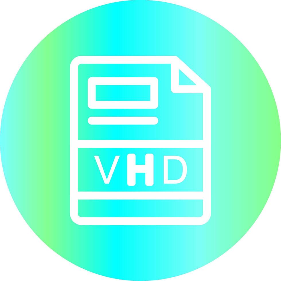 vhd creatief icoon ontwerp vector