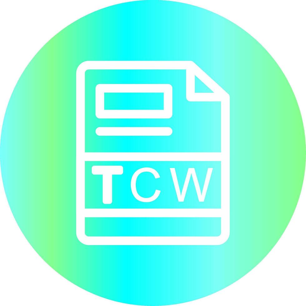 tcw creatief icoon ontwerp vector