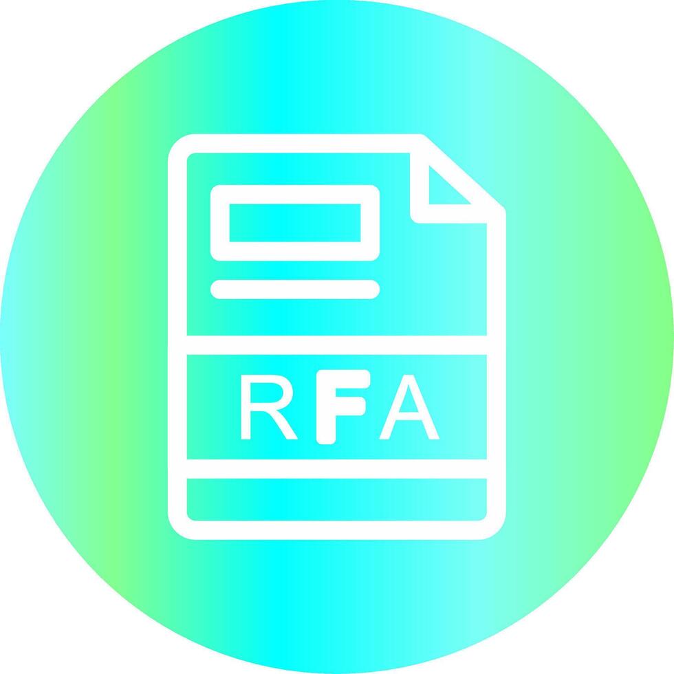 rfa creatief icoon ontwerp vector