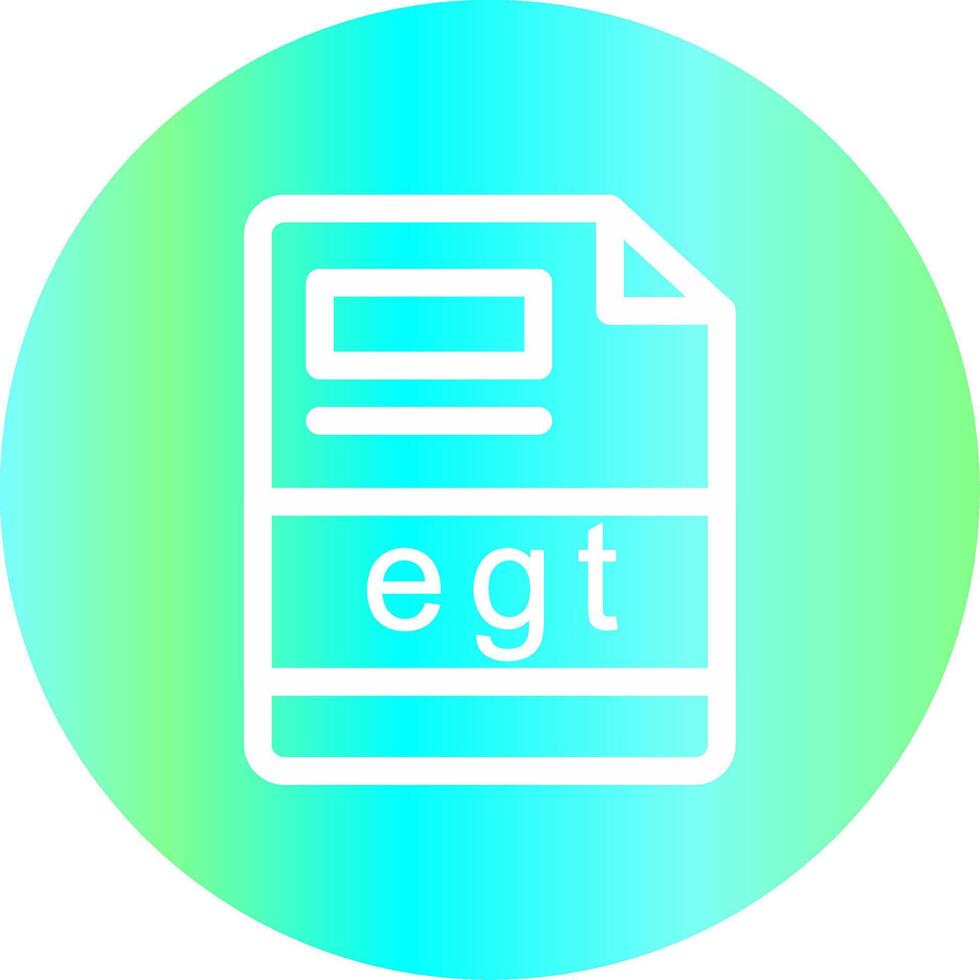 egt creatief icoon ontwerp vector