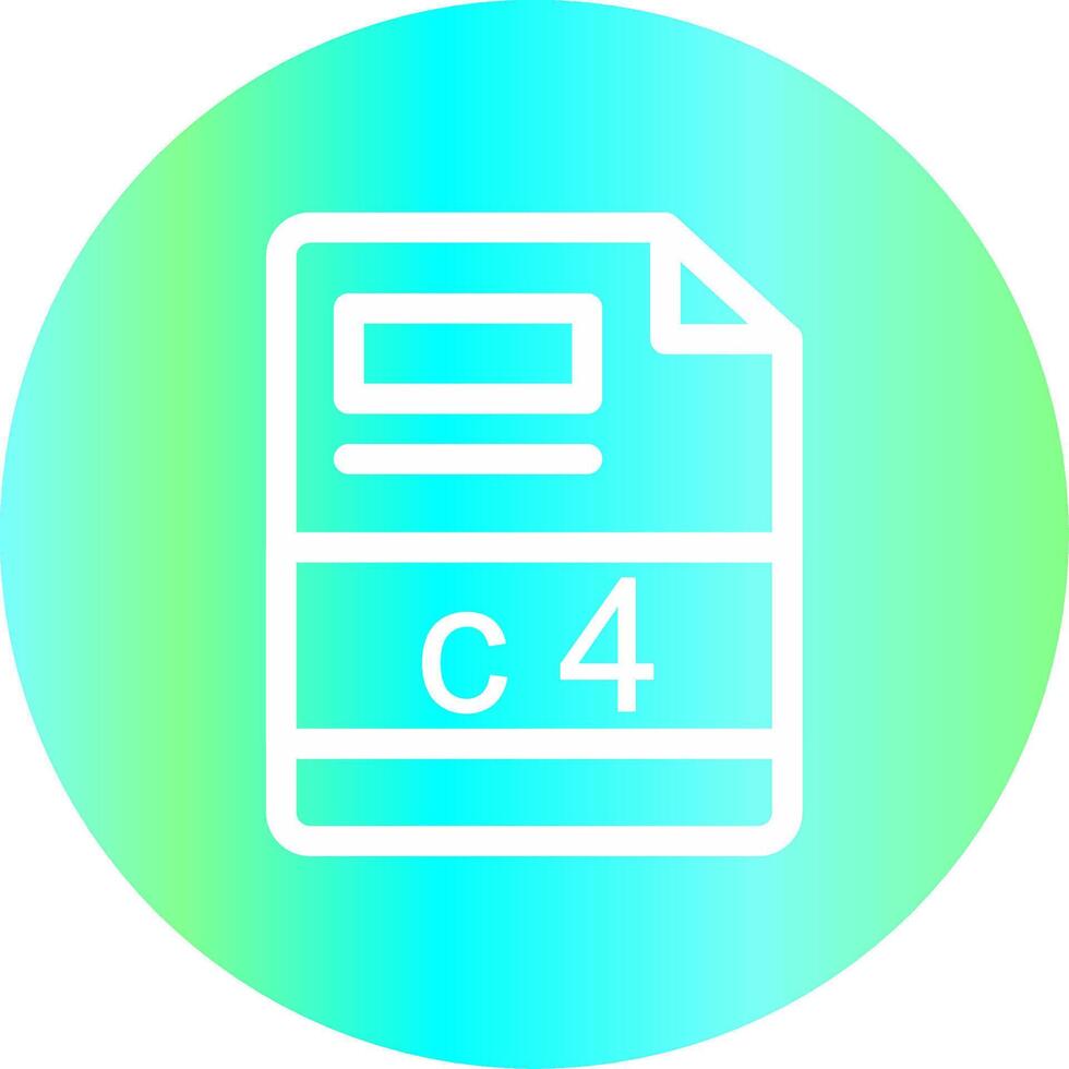 c4 creatief icoon ontwerp vector