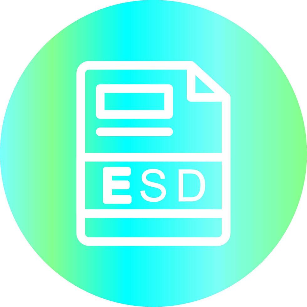 esd creatief icoon ontwerp vector