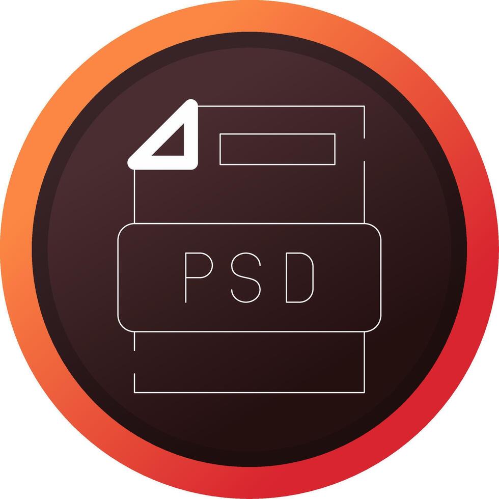 psd het dossier creatief icoon ontwerp vector