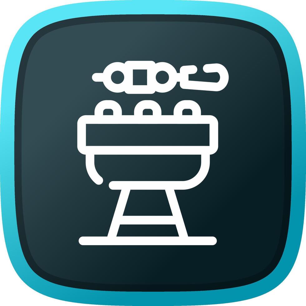 bbq creatief icoon ontwerp vector