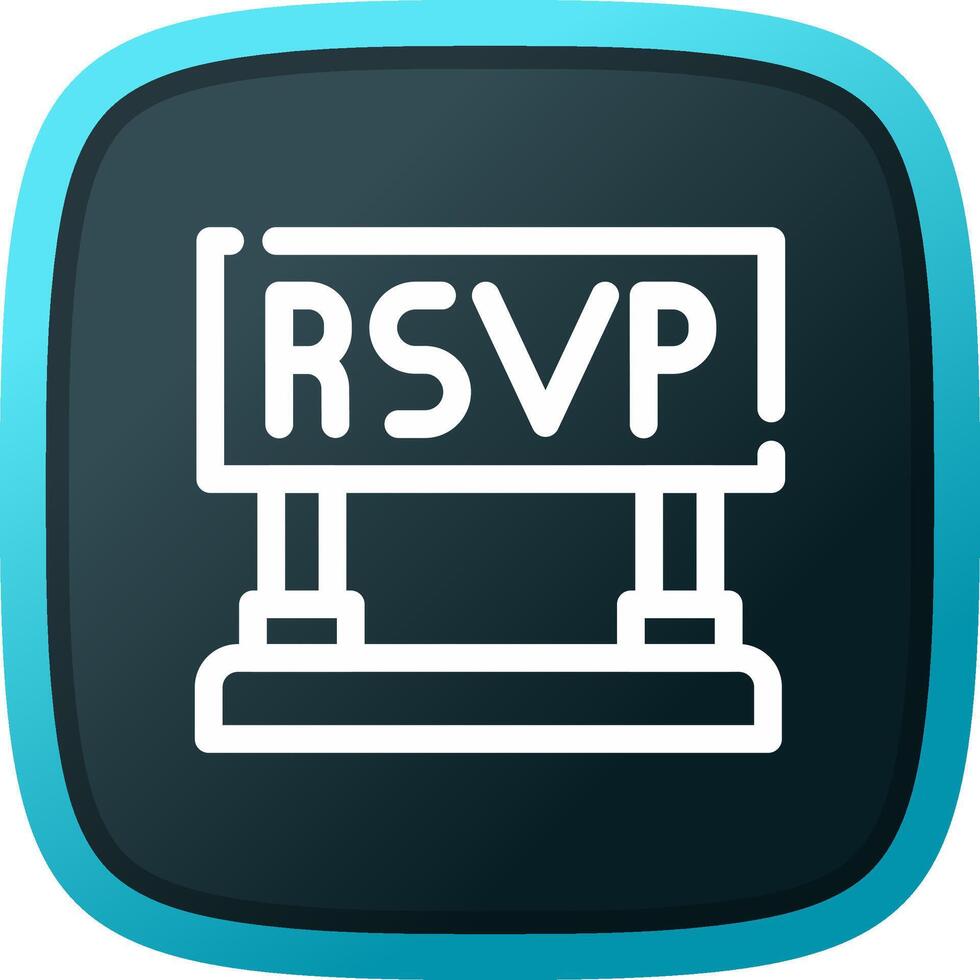 RSVP creatief icoon ontwerp vector